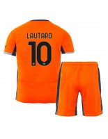 Inter Milan Lautaro Martinez #10 Alternativní dres pro děti 2023-24 Krátký Rukáv (+ trenýrky)